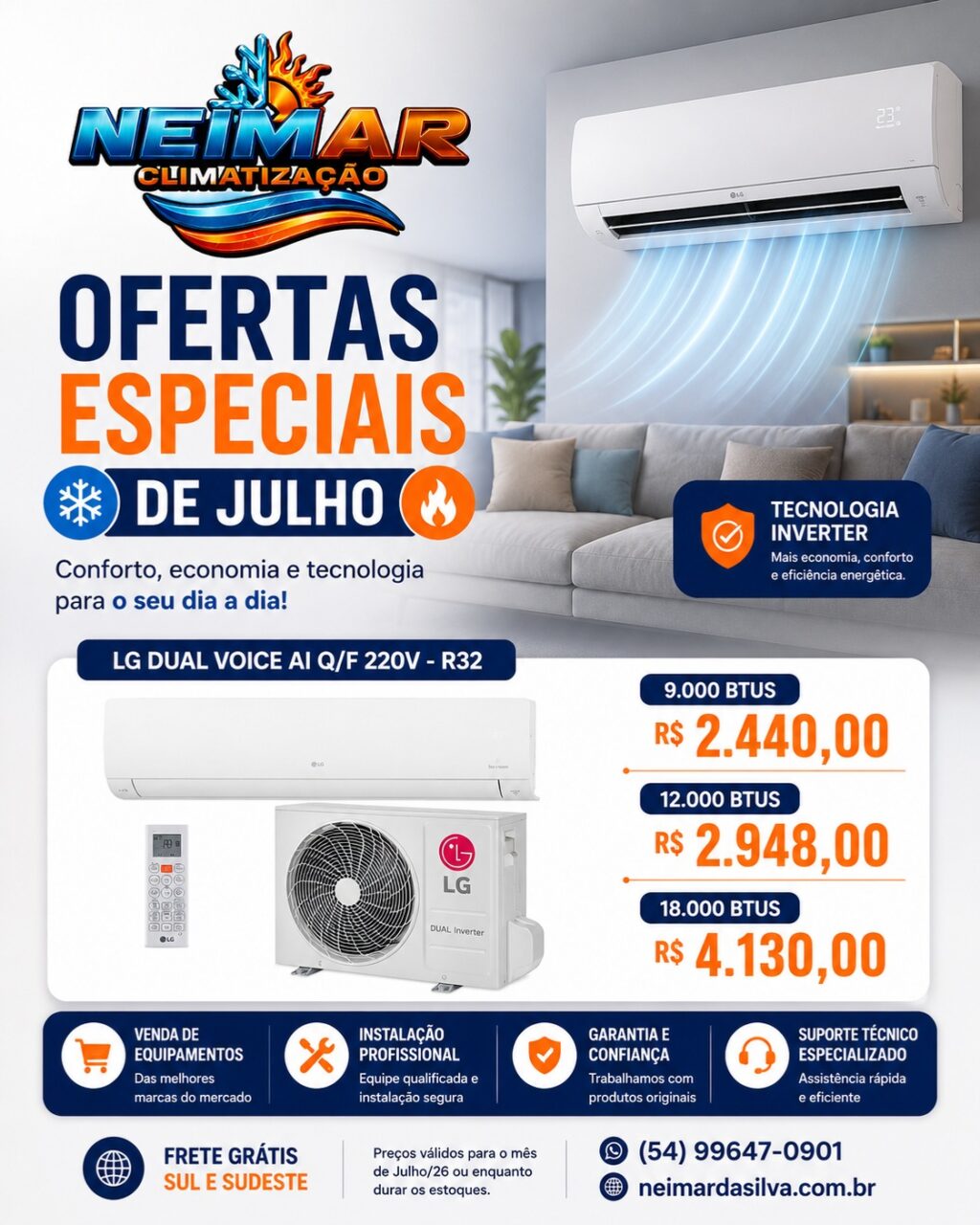 Instagram post from neimar.climatizacao. This post is in position 9.